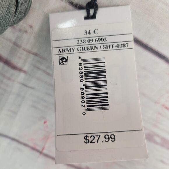 Women's Shore Light Lift Bikini Top Shade & Shore Army Green 34C - Picture 6 of 7